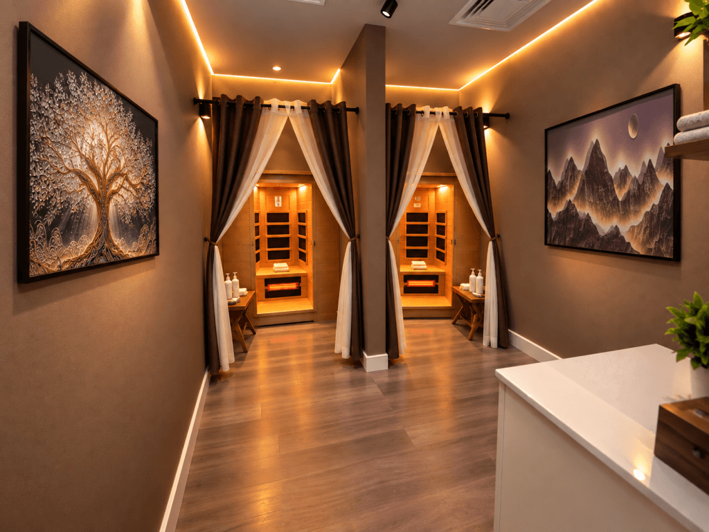 wellness spa - hot sauna